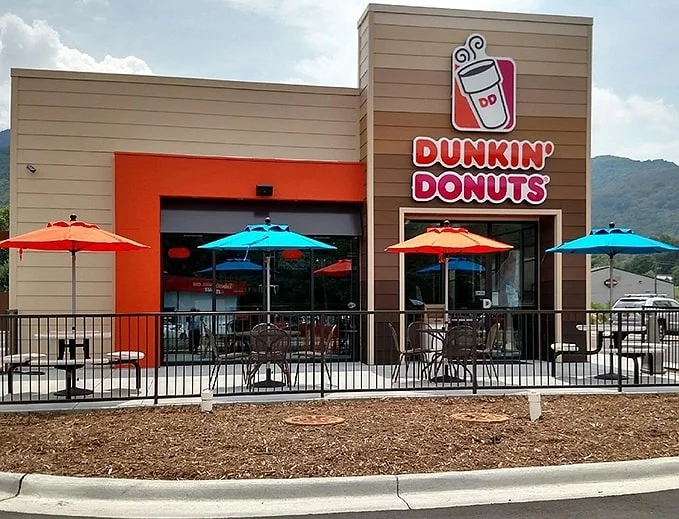 dunkin donuts restaurant outside view