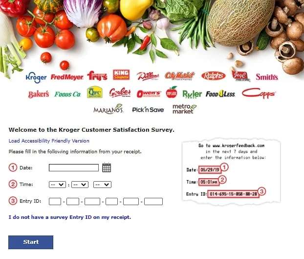 Www.KrogerFeedback.Com homepage